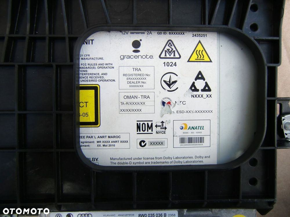 AUDI A4 B9 CZYTNIK MULTIMEDIA 8W0035036B - 5