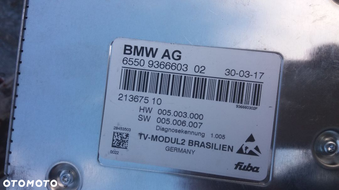 bmw f01 x5 x6 g11 modul sterownik tv 9366603 - 3