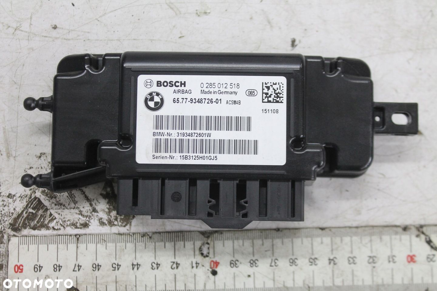 MODUŁ SENSOR AIRBAG 9348726 BMW F20 F21 11-19 - 1