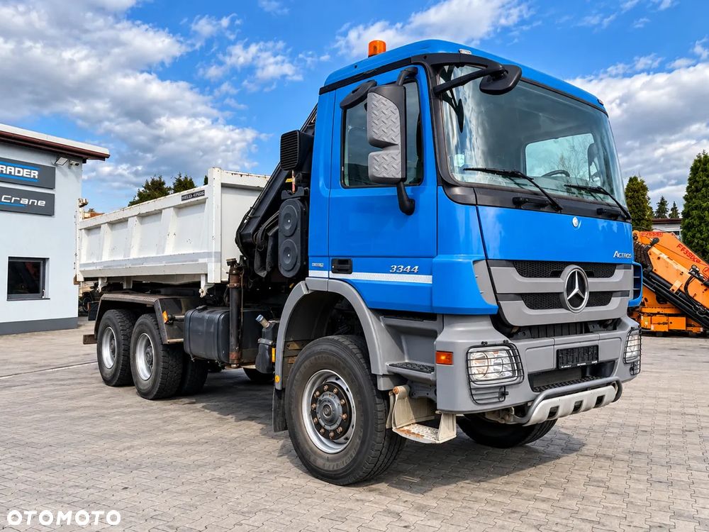 Mercedes-Benz ACTROS 3344 6x6 HDS HIAB 144-3, pilot, rotor, wywrotka meiller - 5