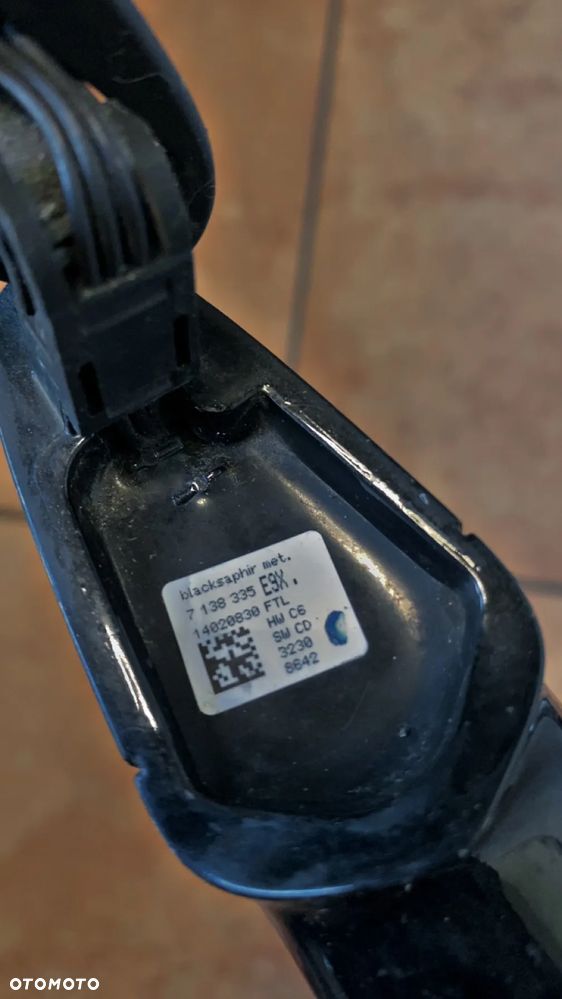 KLAMKA ZEWNĘTRZNA DRZWI LEWY TYŁ BMW E90 E91 7138335 - 3