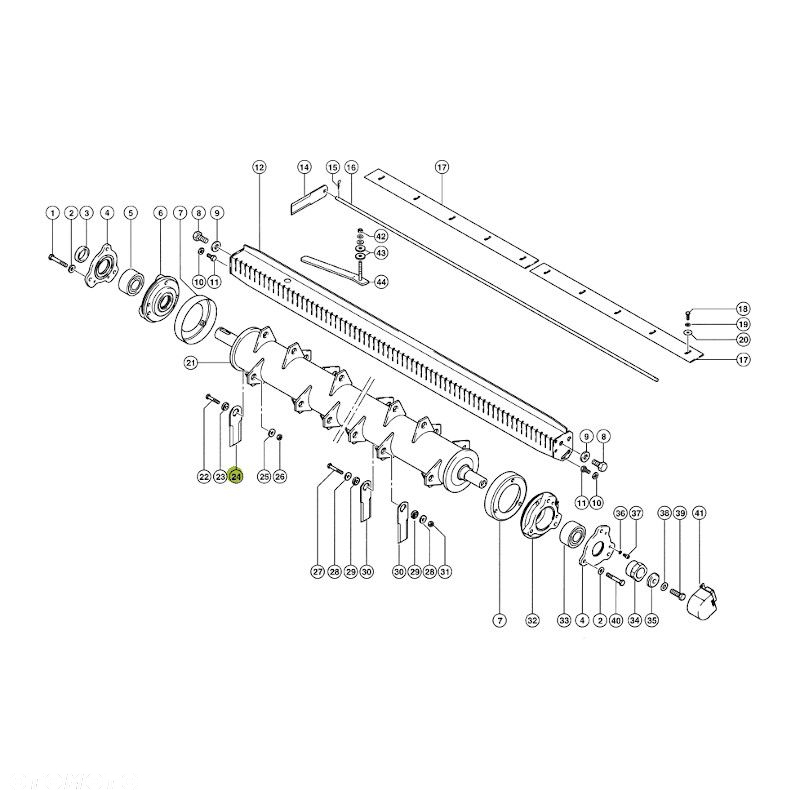 Nóż sieczkarni do kukurydzy Claas 065641.0 Rasspe - 4