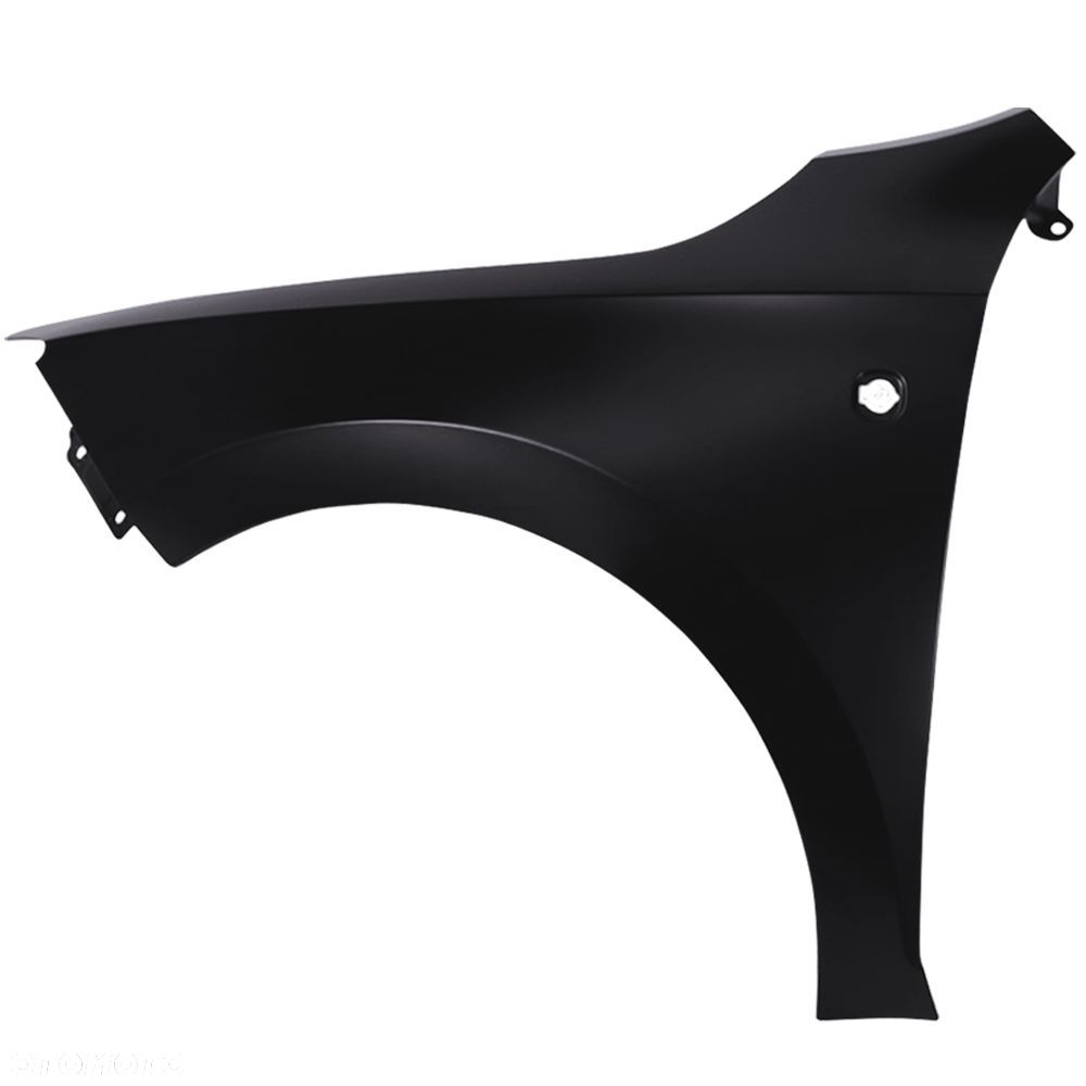 BLU Błotnik SEAT TOLEDO IV 4 LC9Z Lewy Czarny 2012-2019 przód BlackMagic z otworem na migacz - 2