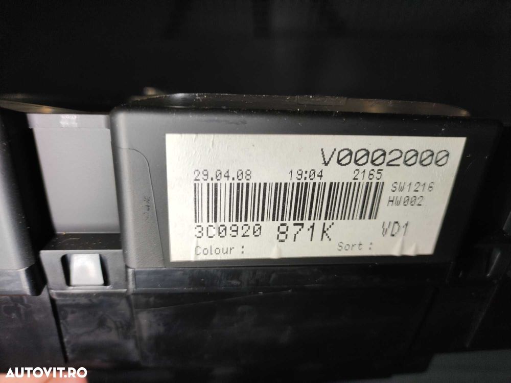 Ceasuri maxidot volkswagen vw passat b6 cod 3c0920871k - 5
