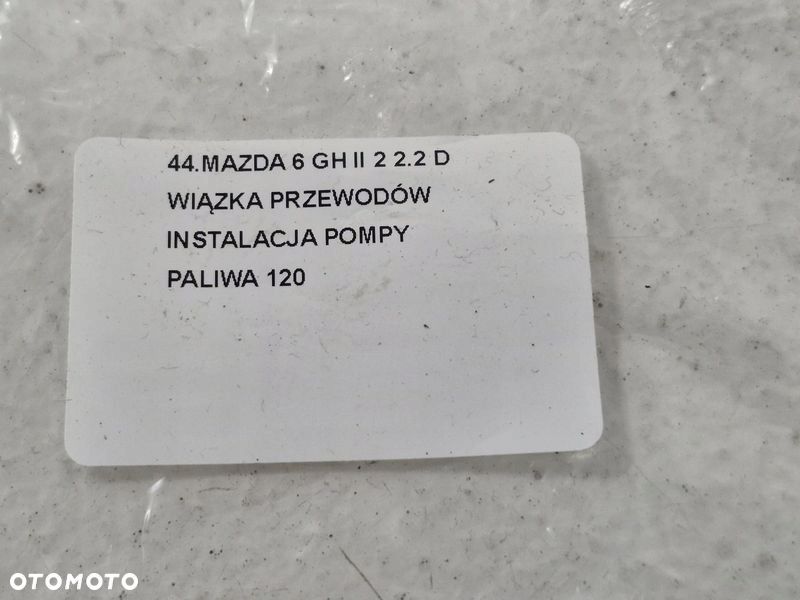 MAZDA 6 GH II 2 2.2 D WIĄZKA PRZEWODÓW INSTALACJA POMPY PALIWA - 6