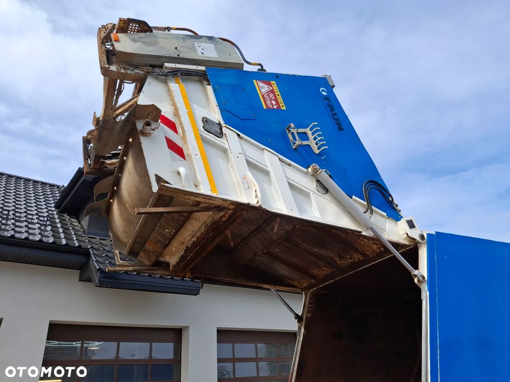 MAN TGS 28.360 Śmieciarka FAUN Environnement Odpady Segregacja 3 Osie Tylna Oś Skrętna Na Poduszkach 2010r - 17