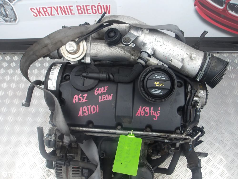 SILNIK VW GOLF SEAT LEON 1.9 TDI ASZ 169 TYS + UKŁAD PALIWOWY - 2
