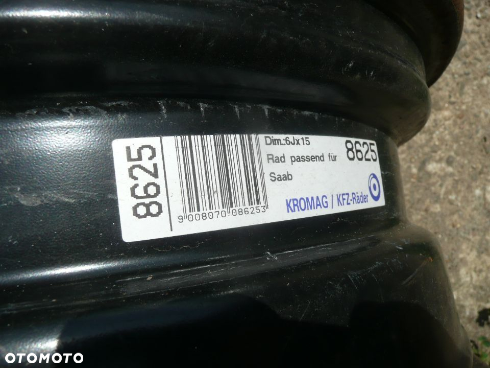 15” - Felgi  OPEL , SAAB  -  5x110 , r15 cali - Astra , Vectra , Meriva , Zafira , Corsa  ,  9-3 , 9-5 , 900  --  Koło Dojazdowe Rezerwowe Zapasowe Dojazdówka Zapasówka Rezerwa - 3