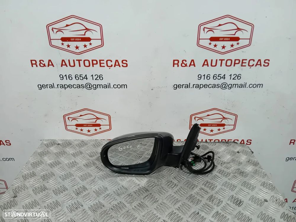 Espelho Retrovisor Esquerdo VW Golf VI 6  Original - 1