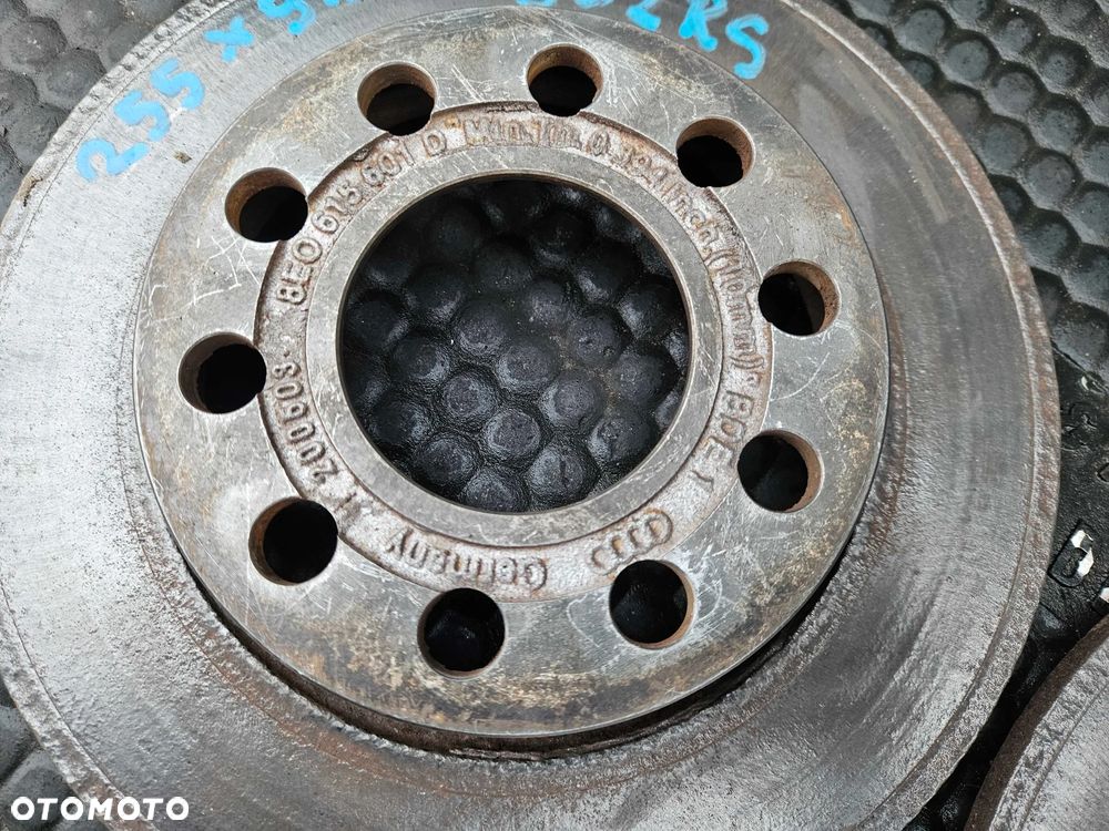 Tarcze Tarcza 8E0615601D 255mm 5x112 Klocki Hamulce Tyl Tylne Audi A4 B6 B7 Oryginalne - 7