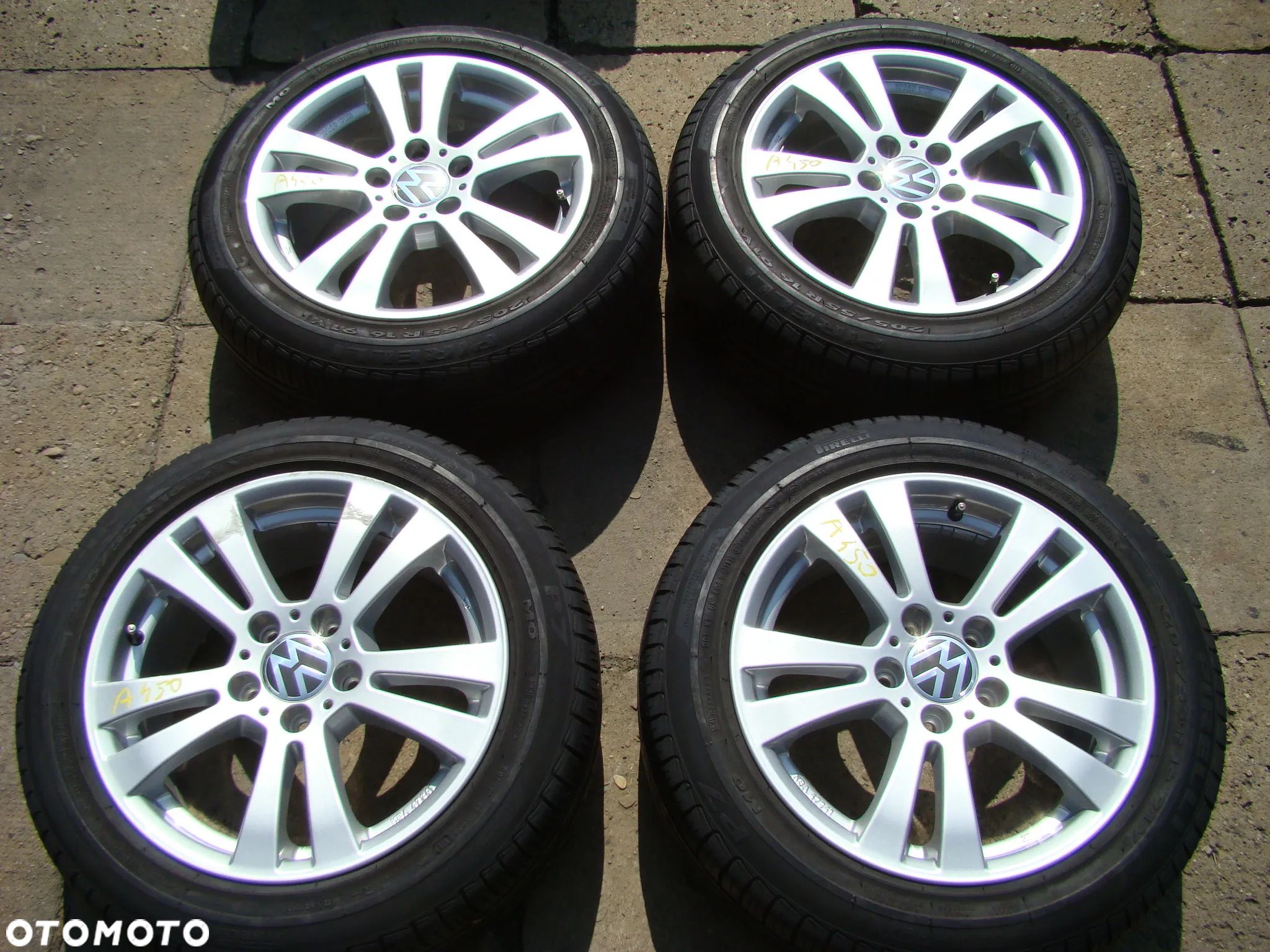 a450 5x112 VW Golf V VI VII VIII Plus  Jetta Touran Caddy Sharan 7,5jx16 Lato 205/55 - 1