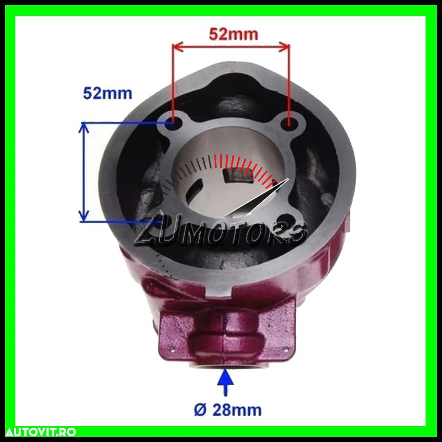 Cilindru AM6 80 90cc YAMAHA Tzr DT RIEJU Rr PEUGEOT XPS Minarelli AM6 - 4