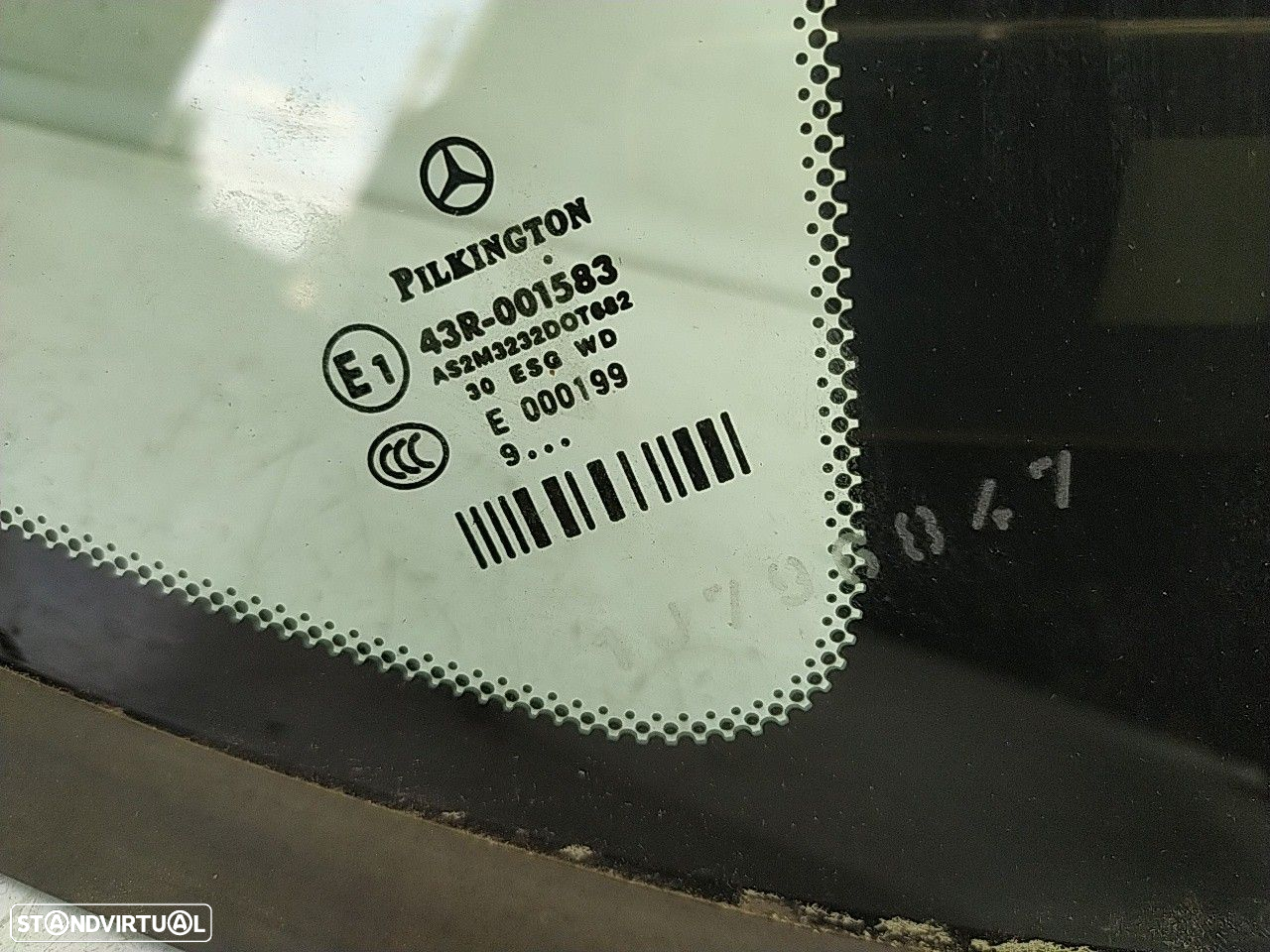 Vidro Lateral Painel Tras Direito Mercedes-Benz A-Class (W169) - 3
