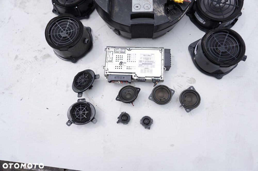 GŁOŚNIKI SUBUFER WZMACNIACZ BOSE 4L0035223D AUDI Q7 4L - 3