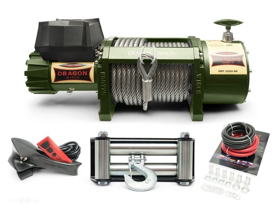 Wyciągarka elektryczna 10T / 20T Dragon Winch Truck DWT 22000 HD 24V