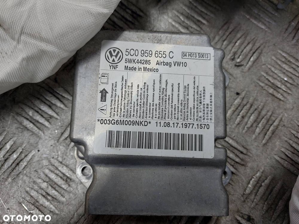 PODUSZKA KIEROWCY MODUŁ AIRBAG STRZELONE GOLF VI 5C0959655C 1KM880201 - 2