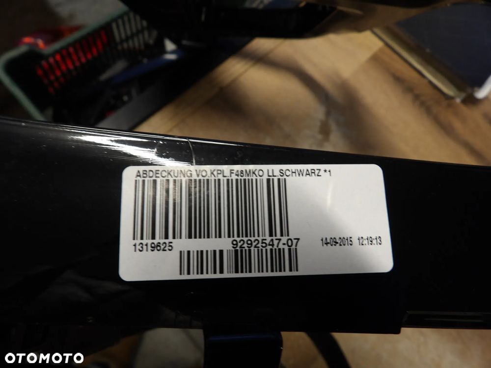 BMW - F48 - RAMKA - OSŁONA TUNELU ŚRODKOWEGO - 9292547  9374834  9390836 - 4