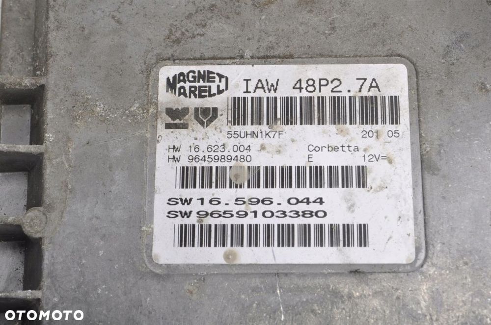 PEUGEOT 206 1.1 8V STEROWNIK SILNIKA 9659103380 - 3