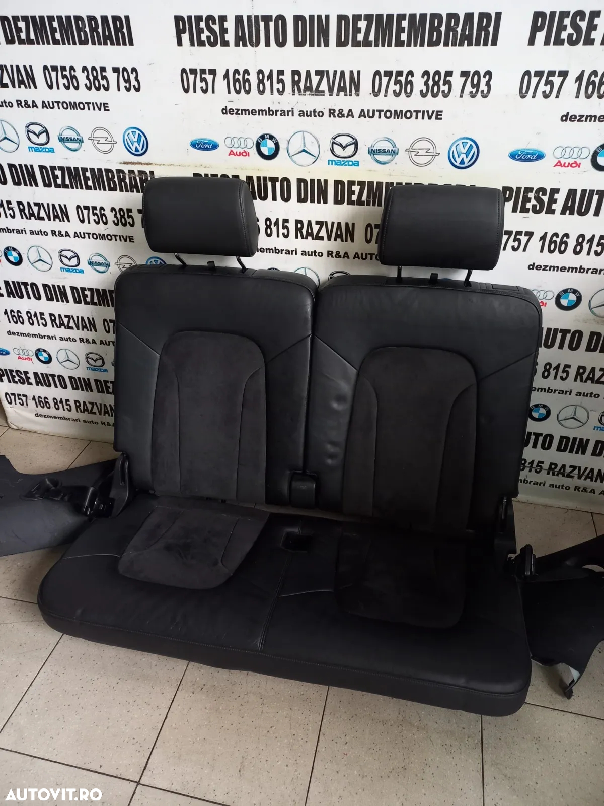 Scaune Spate Bancheta Locurile 6 Si 7 Din Piele Audi Q7 4L An 2006-2007-2008-2009-2010-2011-2012-20 - 6