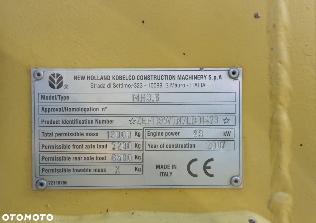 New Holland MH 3.6 - 13