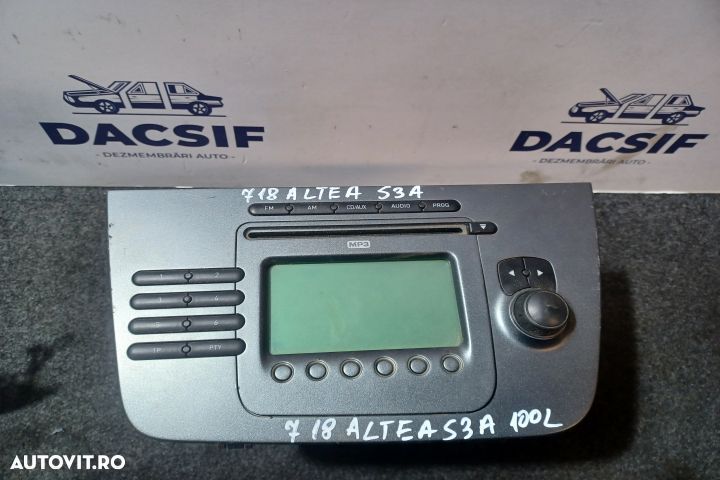 Radio cd 5P1035186B Seat Altea 1 [2004 - 2009] XL minivan 5-usi 1.9 T - 1
