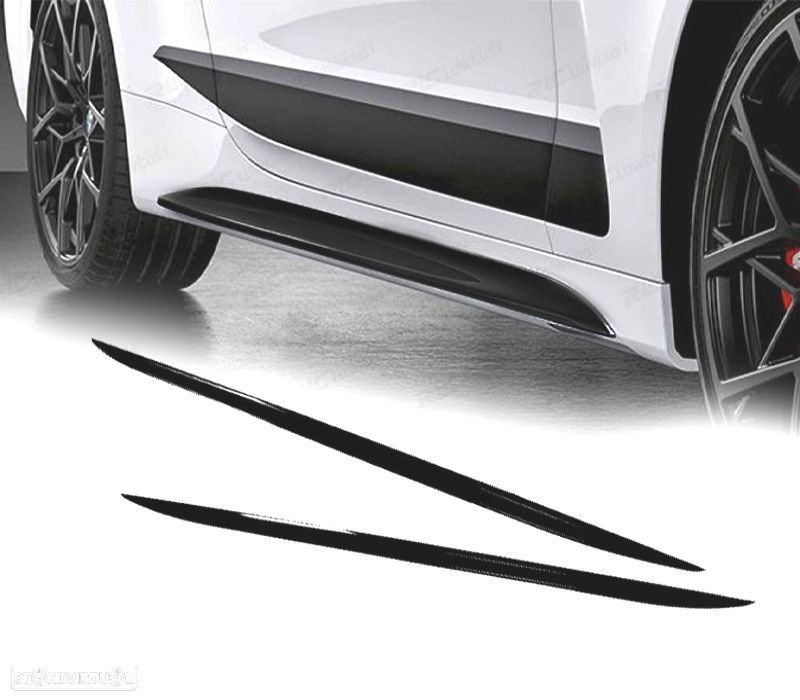FRISOS LATERAIS INFERIORES BMW G22 20- LOOK M PERFORMANCE PRETO BRILHANTE - 1