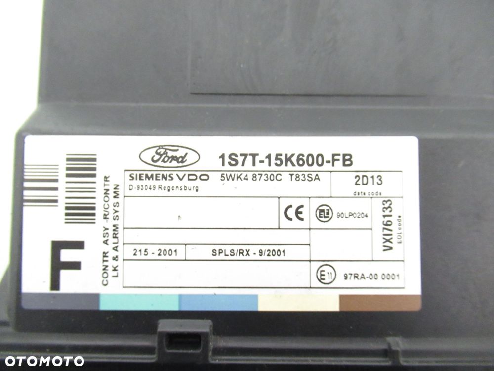 STACYJKA STEROWNIK FORD FOCUS MK1 I 1.6 1M5F12A650BD 1S7T15K600FB 5WK48730C - 6