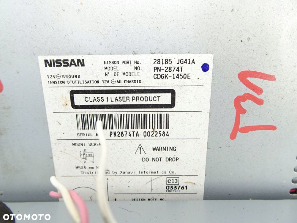 radio cd wyświetlacz nissan x-trail t31 - 12
