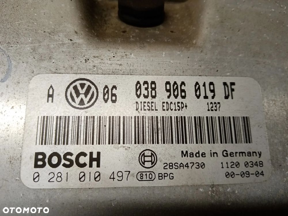 Komputer sterownik silnika VW Golf IV 4 1.9 TDI 038906019DF - 4