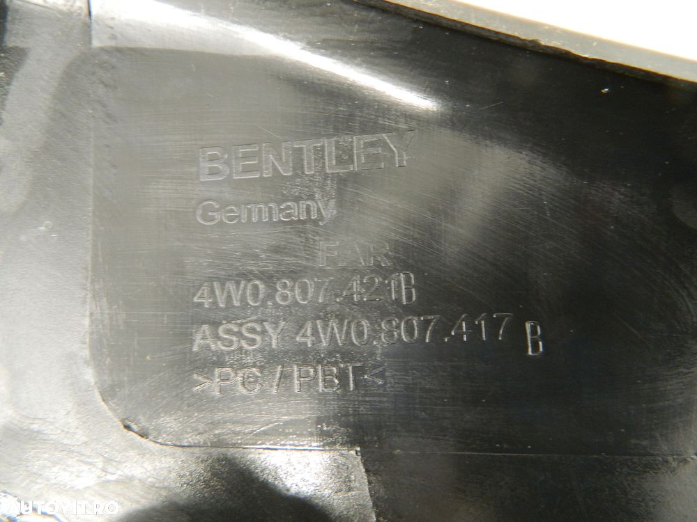 Bara spate Bentley Flying Spur, 2013, 2014, 2015, 2016, 2017, 2018, 4W0807421B. - 2