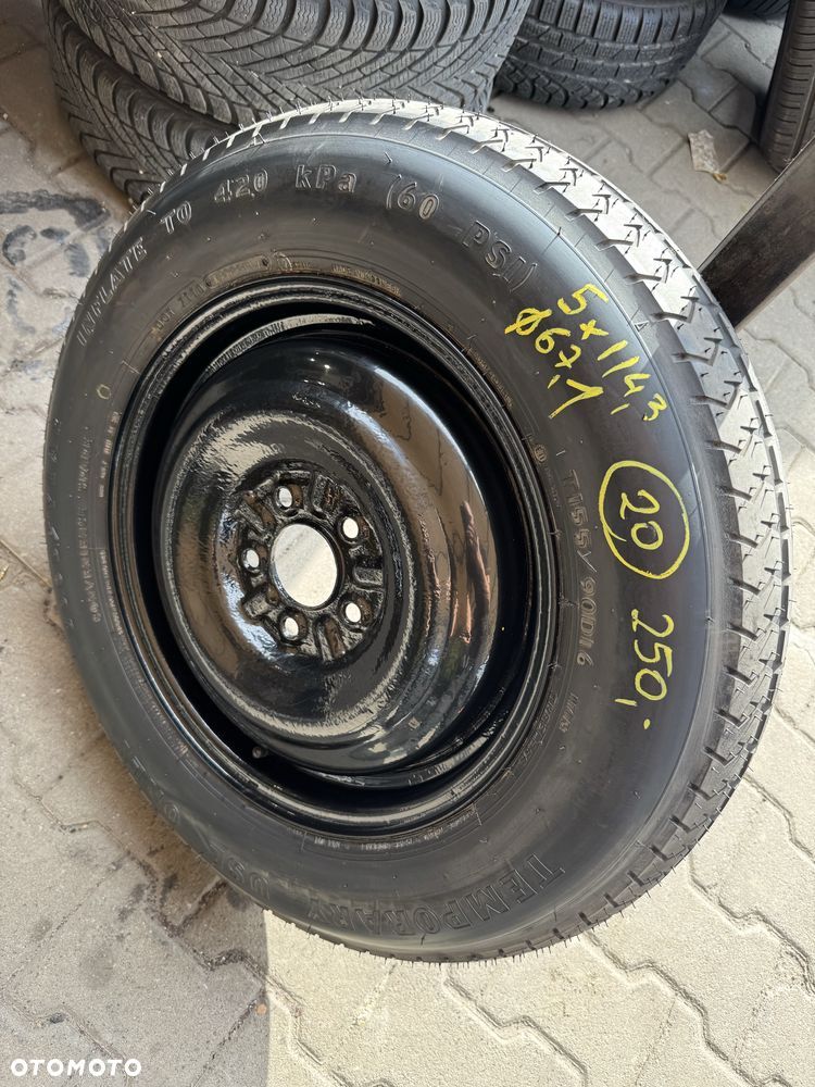 Koło zapasowe dojazdowe 5x114,3 155/90/16 Mazda Hyundai Kia Mitsubishi - 3
