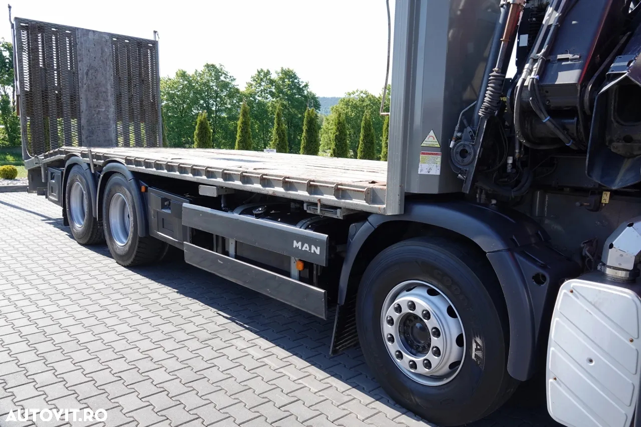 MAN TGS 35.360 / 8x2-4 / REMORCARE + HDS HIAB 166 E-2 / AXIE LIFTATOR / 4 AXI / GAMA HIDRAULICA / TROLIU / ASISTENTA RUTIERA / EURO 5 EEV - 15