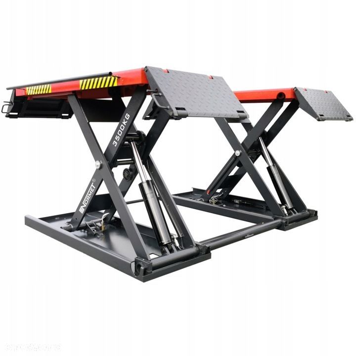 PODNOŚNIK NOŻYCOWY PLATFORMOWY MOBILNY NORMET 3500KG 230V - 1