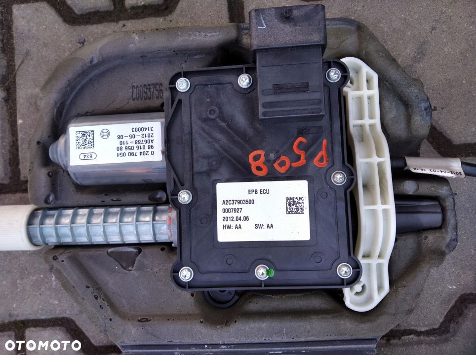 Peugeot 508 mechanizm hamulca recznego - 2