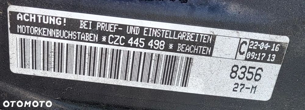 VW GOLF VII 16r PASSAT B8 1.4 TSI SILNIK CZC goły 130tys - 4
