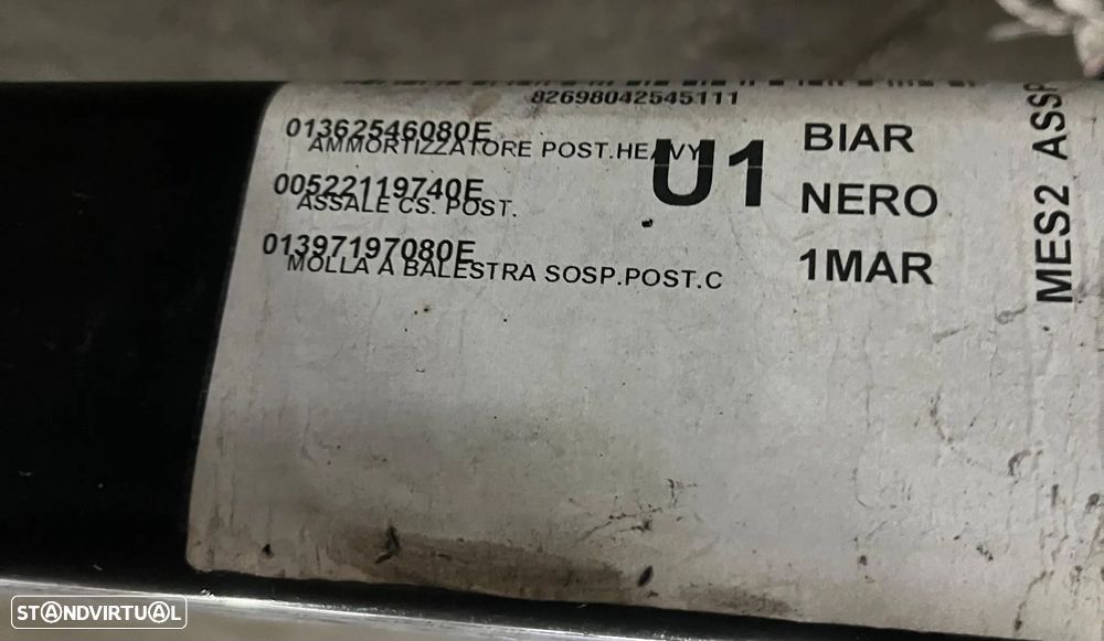 Eixo Traseiro Opel Movano 2.2 HDI Ref: 01362546080E/00522119740E/01397197080E Ano 2023 - 5