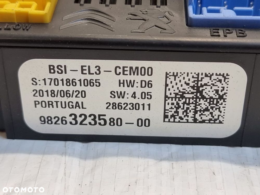 OPEL COMBO E SKRZYNKA BEZPIECZNIKÓW MODUŁ BSI 9826323580 1,5 BLUEHDI - 4
