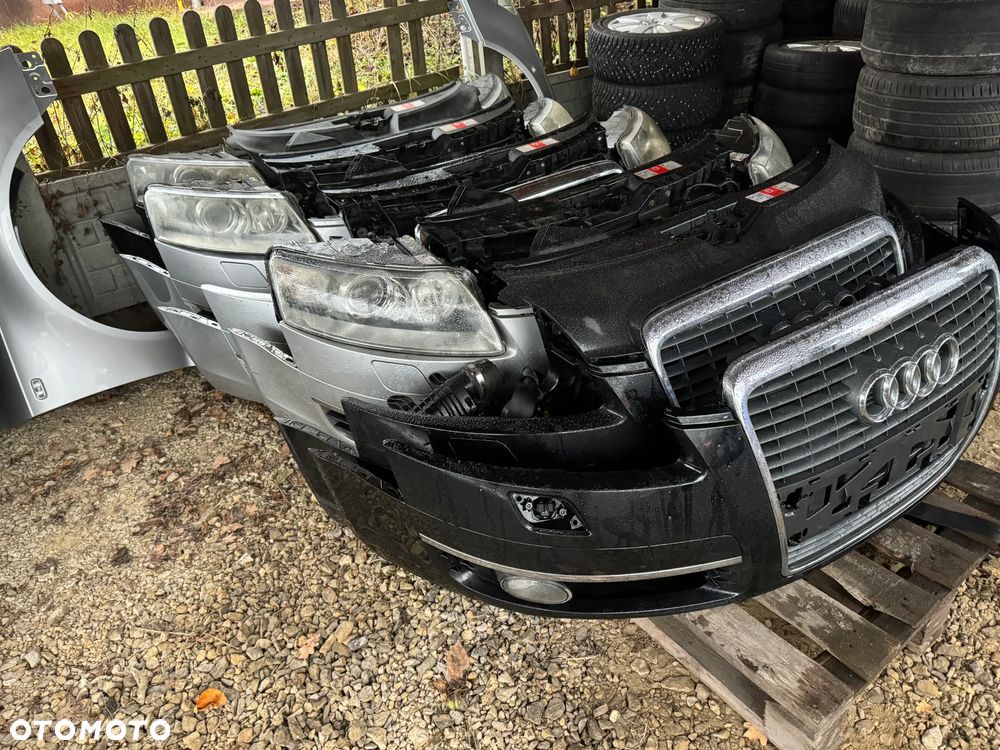 PRZÓD KOMPLETNY ZDERZAK PAS MASKA XENON AUDI A6 C6 LZ9Y - 10