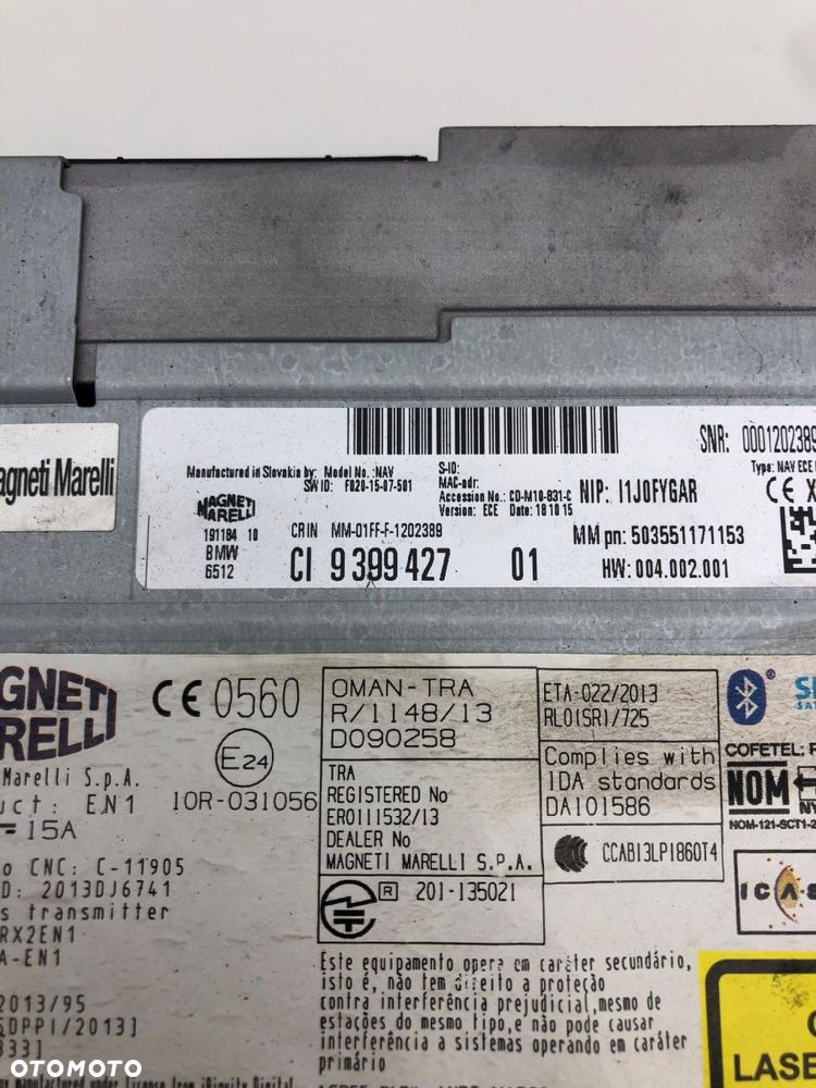 BMW 3 F30 F31 RADIO NAWIGACJA CZYTNIK CD 9399427 - 3