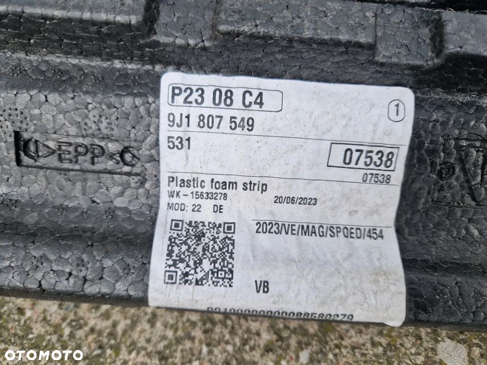 ABSORBER ZDERZAKA PRZEDNIEGO PORSCHE TAYCAN 2019-- NOWY ORGINALNY - 5