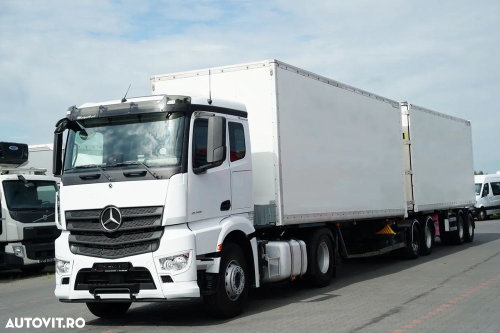 Samro / KIT / SEMIREMORCĂ / CONTAINER / TRAVERSĂ / B-TRAIN / 7,3 + 7,3 m / PODEA REZISTENTĂ - 2