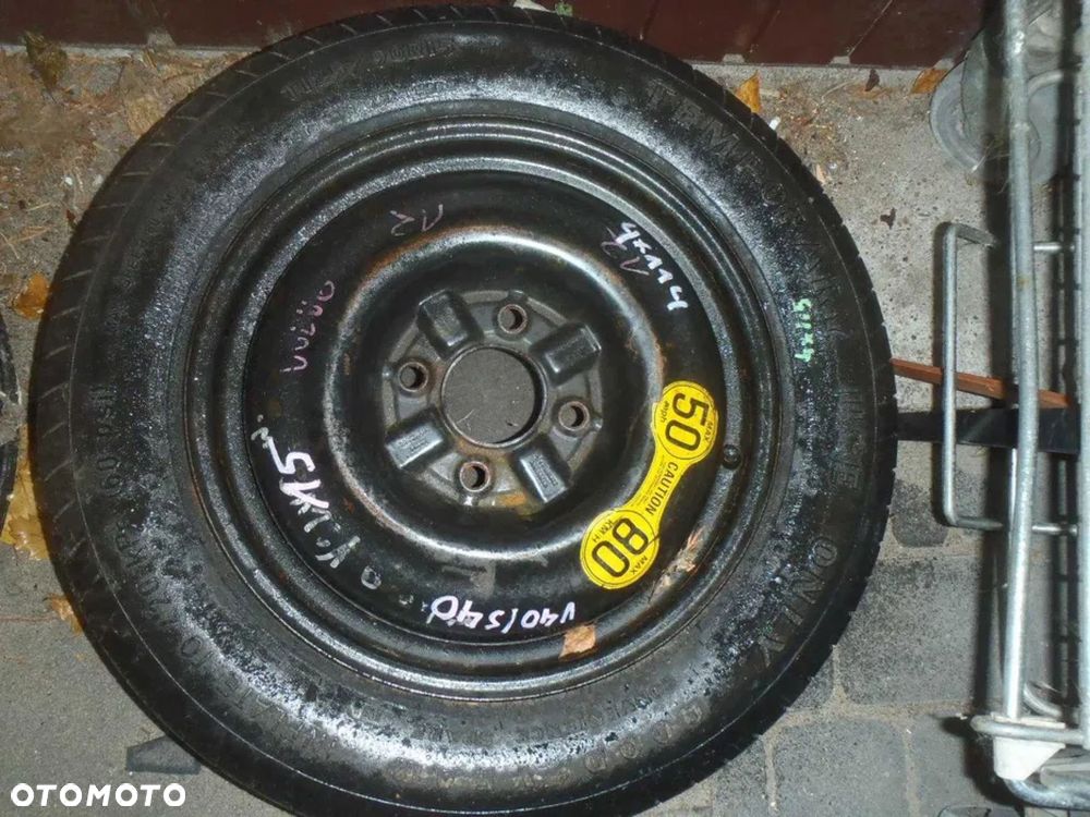 felga felgi koło dojazdowe volvo 40 s40 4x114,3  15 - 6