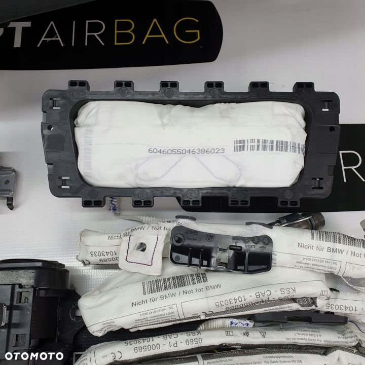 BMW G30 G31 DESKA ROZDZIELCZA KONSOLA KOKPIT PULPIT PODUSZKI AIRBAG AIR BAG PASY KURTYNY KIT SET - 10