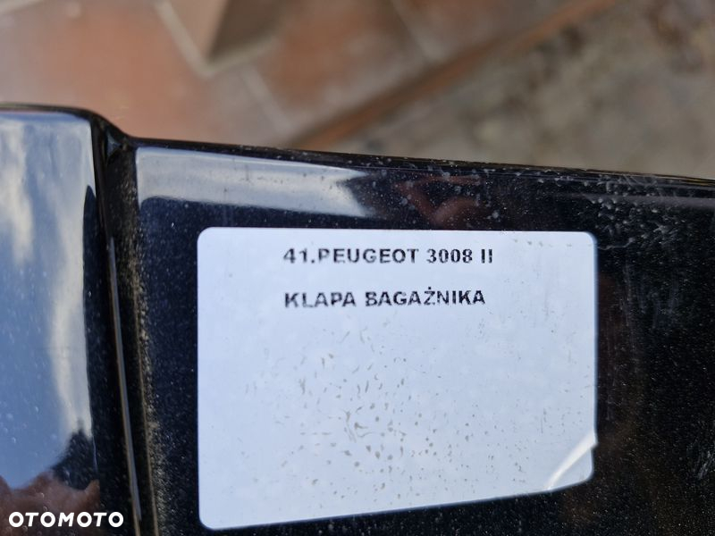 PEUGEOT 3008 II 2 KLAPA BAGAŻNIKA TYŁ TYLNA - 4