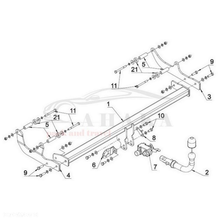 Hak Holowniczy Automat Do Renault Fluence 2010-2016 - 3