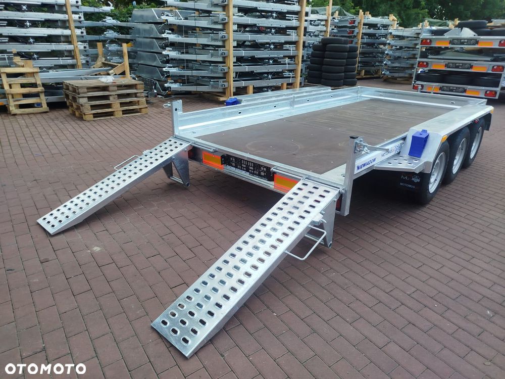 Niewiadów Przyczepa do przewozu sprzętu budowlanego Niewiadów K4035 406x195cm 3500kg 3 osie pod koparke koparka walec MOTOMUS - 9