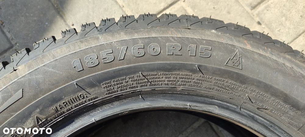 OPONY ZIMOWE 185/60R15 MICHELIN ALPIN A4 (0518) ZIMA 7mm 4SZTUKI KOMPLET - 6
