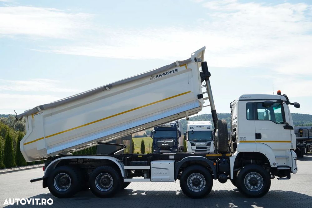 MAN TGS 41.460 / 8x8 / BASCULANTE SPATE / MANUAL / KH-KIPPER / EURO 6 / 2019 / CONTRACTUL DE SERVICE - 9