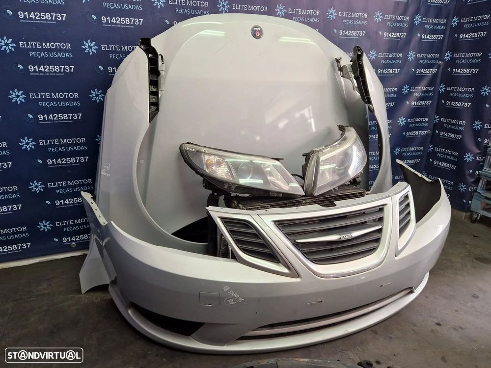 Frente completa usada SAAB 93 RESTYLE FACELIFT 1.9 TID capot parachoques oticas guarda lamas radiador 9-3 - 2