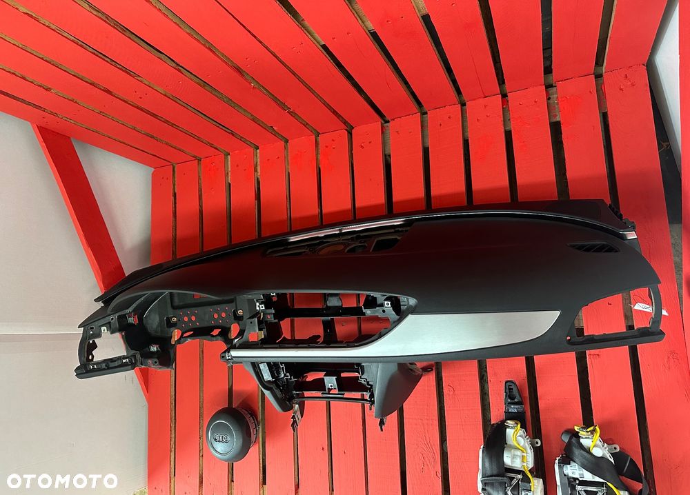 AUDI A6 C7  A6C7 DESKA ROZDZIELCZA konsola kokpit pulpit poduszki airbag pasy KOMPLET ORYGINALNY - 2